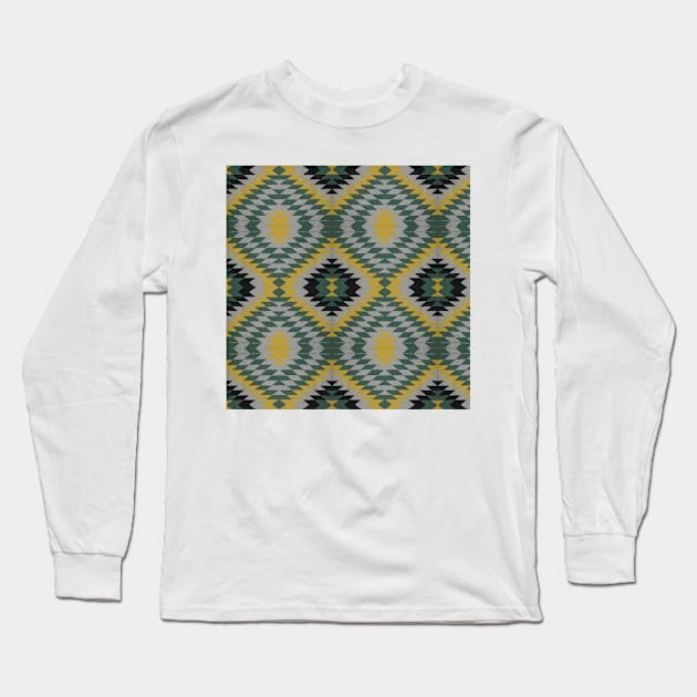 southwest , kilim , navajo , texture Long Sleeve T-Shirt by justrachna